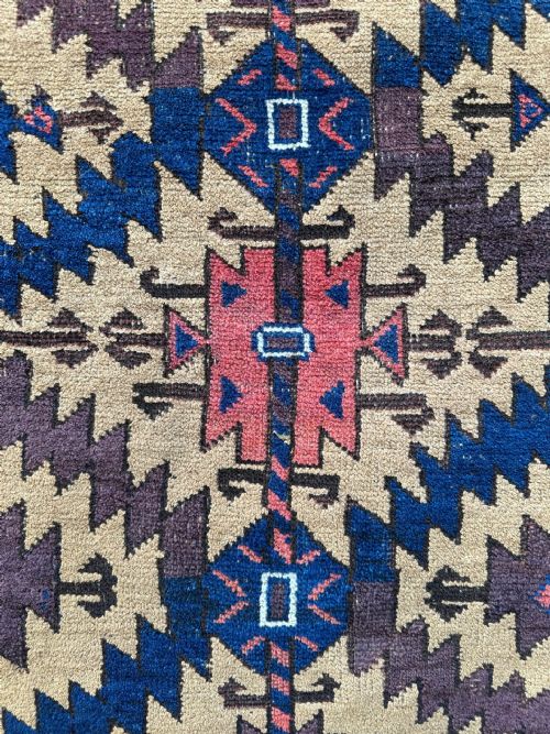 ANTIQUE BALUCH TRIBAL RUG FERDOWS PROVINCE SOUTHEAST PERSIA - ADDITIONAL PHOTO 3