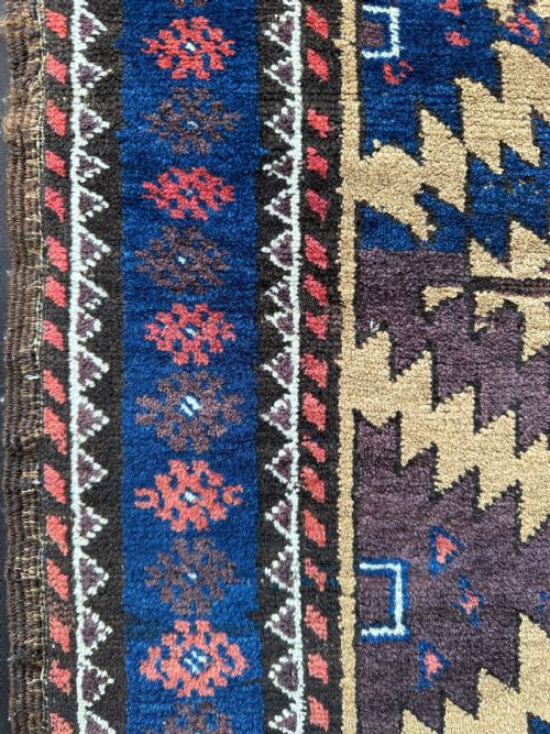 ANTIQUE BALUCH TRIBAL RUG FERDOWS PROVINCE SOUTHEAST PERSIA - ADDITIONAL PHOTO 4