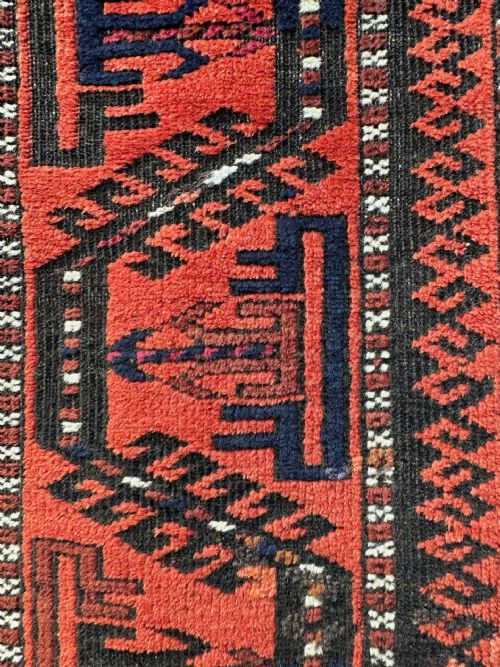 ANTIQUE BALUCH TRIBAL RUG KHORASSAN PROVINCE NORTHEAST PERSIA - ADDITIONAL PHOTO 7