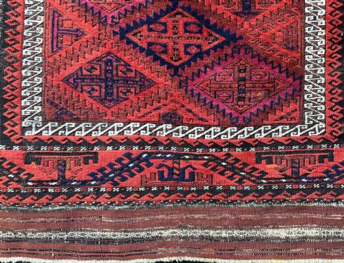 ANTIQUE BALUCH TRIBAL RUG KHORASSAN PROVINCE NORTHEAST PERSIA - ADDITIONAL PHOTO 8