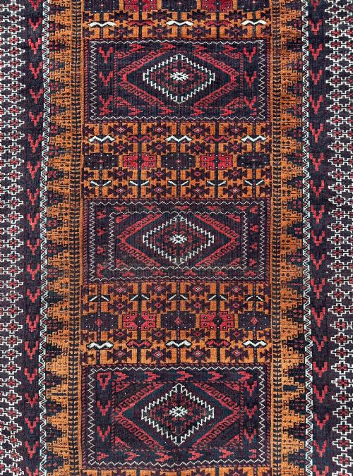 ANTIQUE BALUCH TRIBAL RUG SISTAN PROVINCE SOUTHEAST PERSIA - ADDITIONAL PHOTO 1