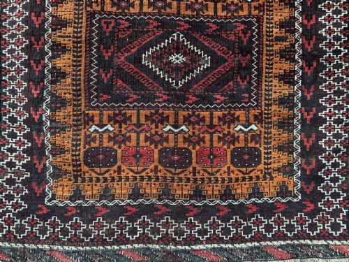 ANTIQUE BALUCH TRIBAL RUG SISTAN PROVINCE SOUTHEAST PERSIA - ADDITIONAL PHOTO 3