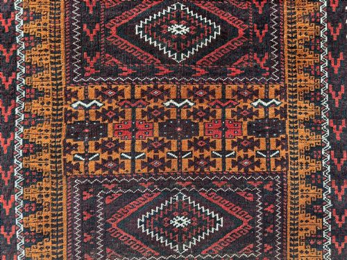 ANTIQUE BALUCH TRIBAL RUG SISTAN PROVINCE SOUTHEAST PERSIA - ADDITIONAL PHOTO 5