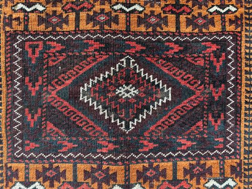 ANTIQUE BALUCH TRIBAL RUG SISTAN PROVINCE SOUTHEAST PERSIA - ADDITIONAL PHOTO 6