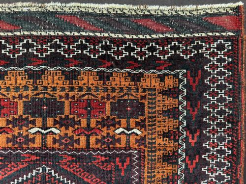 ANTIQUE BALUCH TRIBAL RUG SISTAN PROVINCE SOUTHEAST PERSIA - ADDITIONAL PHOTO 8