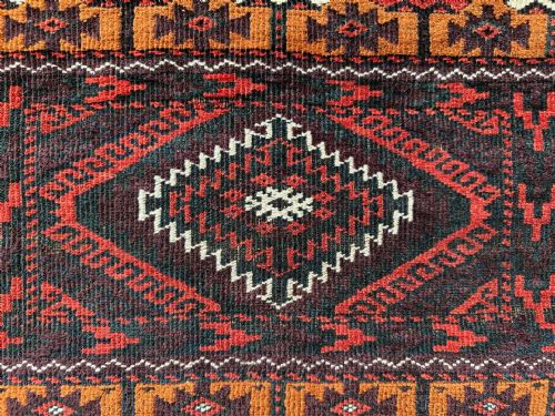 ANTIQUE BALUCH TRIBAL RUG SISTAN PROVINCE SOUTHEAST PERSIA - ADDITIONAL PHOTO 9