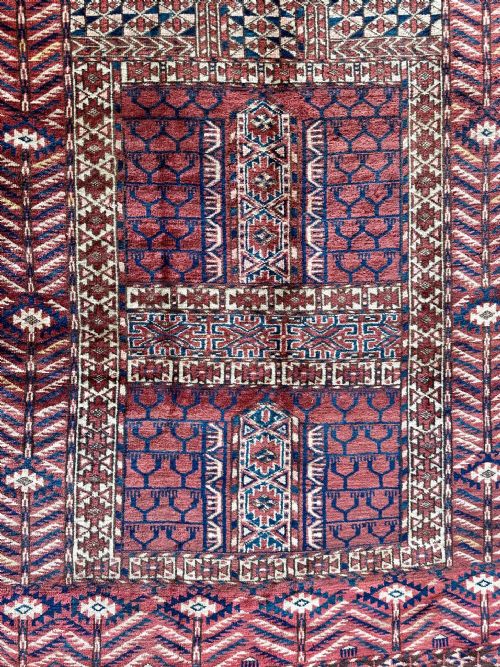 fig 1. Antique Turkmen Engsi, Teke Tribes, Merv Oasis, Turkmenistan, Central Asia.