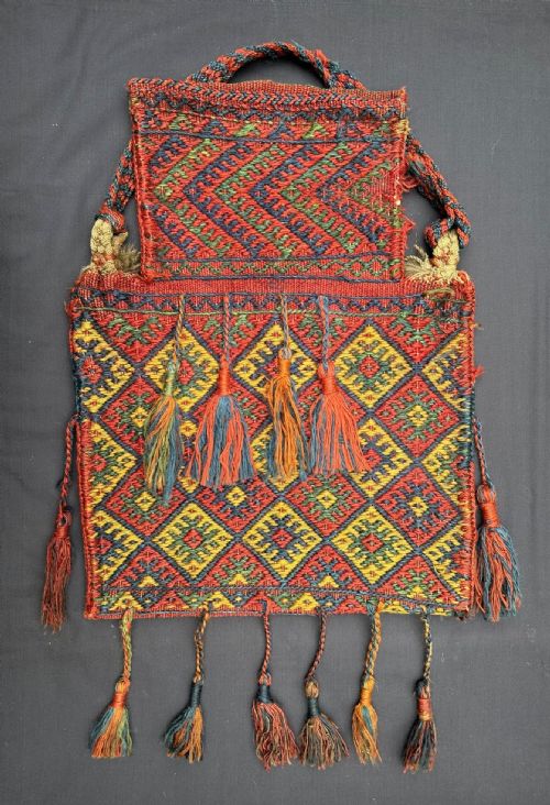 Antique Kurdish Salt-bag, Sanjabi Tribes, Kurdistan.
