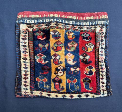 Antique Vanity-bag, Qashqa'i Nomads, Fars Province, South-west Persia.