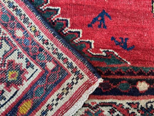 ANTIQUE CORRIDOR CARPET FERAGHAN NORTHWEST PERSIA - ADDITIONAL PHOTO 7