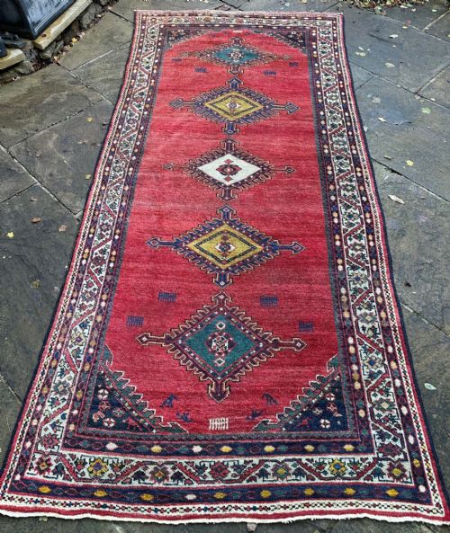 ANTIQUE CORRIDOR CARPET FERAGHAN NORTHWEST PERSIA - ADDITIONAL PHOTO 9