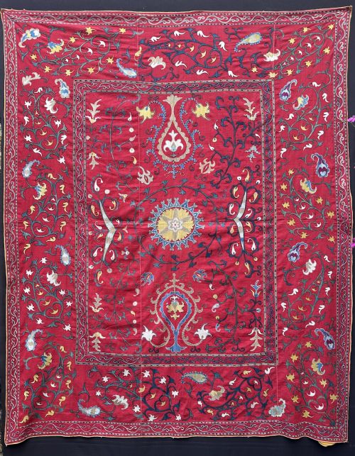 Antique Uzbek Suzani, Uzbekistan.