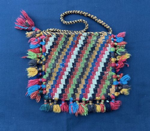 Antique Vanity-bag, Afshar Nomads, Kerman Province, Southern Persia.