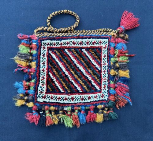 fig 1. Antique Vanity-Bag, Afshar Nomads, Kerman Province, Southern Persia.