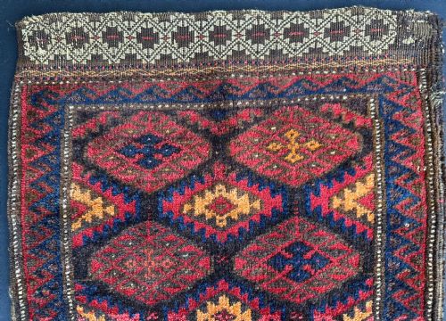 fig 1. Antique Pillow-Bag (balisht), Timuri Tribes, Borderlands of North-Eastern Persia / North-Western Afghanistan.