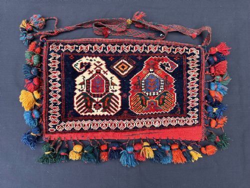 Antique Vanity-bag, Qoraba'i Nomads, Kerman Province, Southern Persia.
