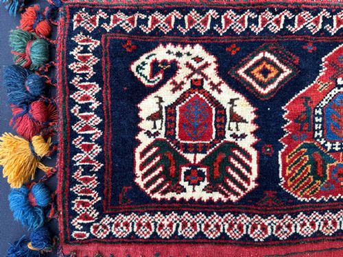 fig 1. Antique Vanity-Bag, Qoraba'i Nomads, Kerman Province, Southern Persia.