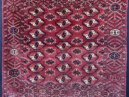 ANTIQUE TURKMEN WEDDING RUG TEKE TRIBES MERV OASIS TURKMENISTAN CENTRAL ASIA - ADDITIONAL PHOTO 1