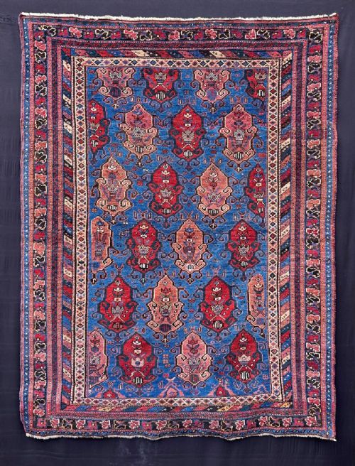 Antique Afshar Tribal Rug, Shahr Babak Region, Kerman Province, South Persia.
