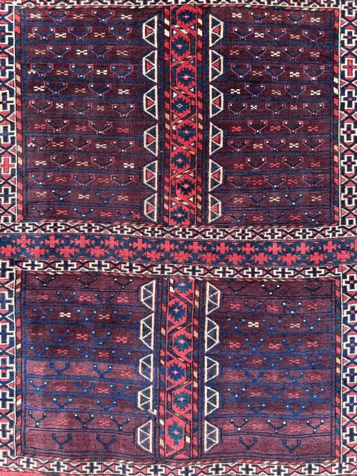 fig 1. Antique Turkmen Engsi, Igdyr Tribe, Astrakhan Province, Turkmenistan, Central Asia.