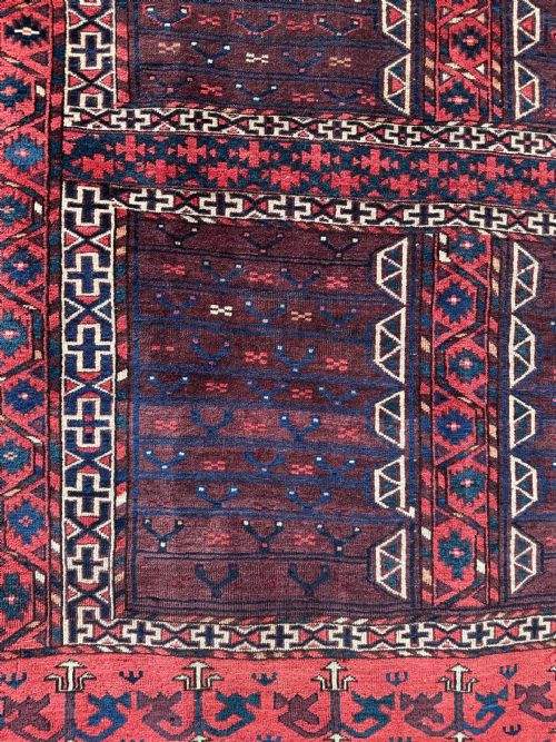 fig 2. Antique Turkmen Engsi, Igdyr Tribe, Astrakhan Province, Turkmenistan, Central Asia.