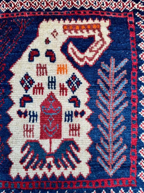 ANTIQUE AFSHAR VANITYBAG QORAB'I TRIBE BARDSIR REGION KERMAN PROVINCE SOUTH PERSIA - ADDITIONAL PHOTO 2