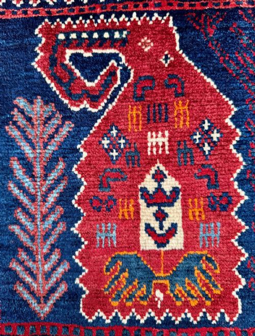 ANTIQUE AFSHAR VANITYBAG QORAB'I TRIBE BARDSIR REGION KERMAN PROVINCE SOUTH PERSIA - ADDITIONAL PHOTO 3