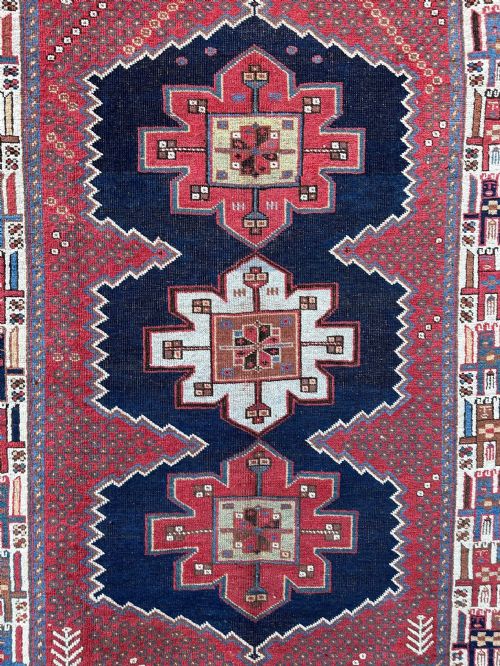 ANTIQUE AFSHAR RUG KERMAN PROVINCE SOUTHERN PERSIA - ADDITIONAL PHOTO 3