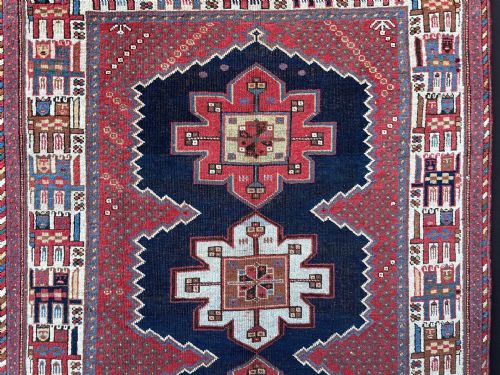 ANTIQUE AFSHAR RUG KERMAN PROVINCE SOUTHERN PERSIA - ADDITIONAL PHOTO 4