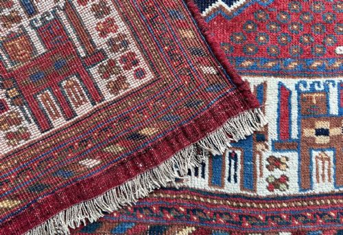 ANTIQUE AFSHAR RUG KERMAN PROVINCE SOUTHERN PERSIA - ADDITIONAL PHOTO 6