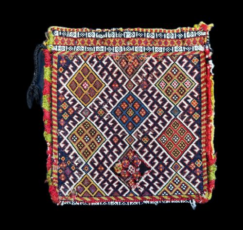 Antique Vanity-bag, Qashqa'i Kashkuli Nomads, Fars Province, South-west Persia.