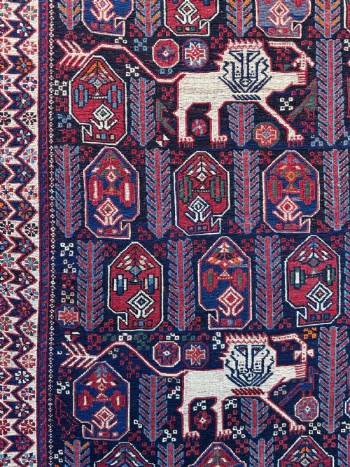 ANTIQUE SOUMAK AFSHAR TRIBES KERMAN PROVINCE SOUTH PERSIA - ADDITIONAL PHOTO 9