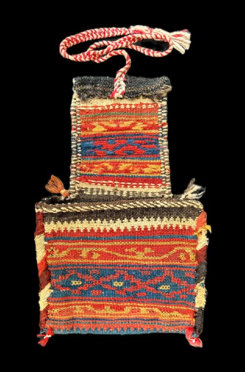fig 1. Antique Tobacco Bag, Khamseh Confederacy Tribes, Fars, South-West Persia.