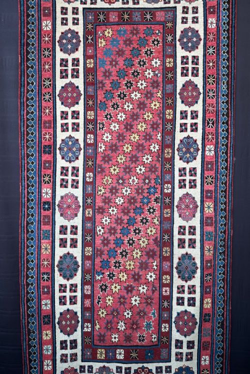 ANTIQUE CAUCASIAN CORRIDOR RUG TALYSH SOUTHEAST CAUCASUS - ADDITIONAL PHOTO 1