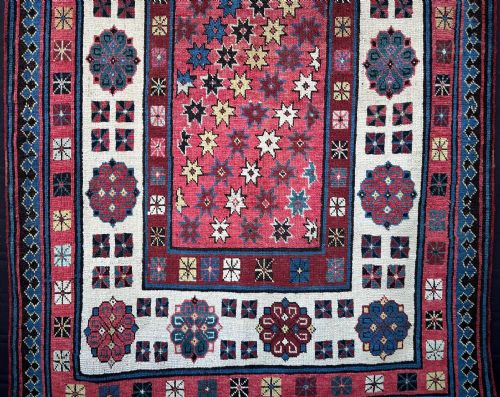 ANTIQUE CAUCASIAN CORRIDOR RUG TALYSH SOUTHEAST CAUCASUS - ADDITIONAL PHOTO 3