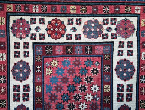 ANTIQUE CAUCASIAN CORRIDOR RUG TALYSH SOUTHEAST CAUCASUS - ADDITIONAL PHOTO 4