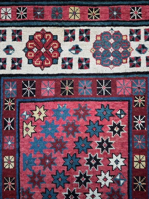 ANTIQUE CAUCASIAN CORRIDOR RUG TALYSH SOUTHEAST CAUCASUS - ADDITIONAL PHOTO 5