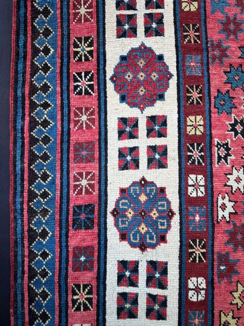 ANTIQUE CAUCASIAN CORRIDOR RUG TALYSH SOUTHEAST CAUCASUS - ADDITIONAL PHOTO 6