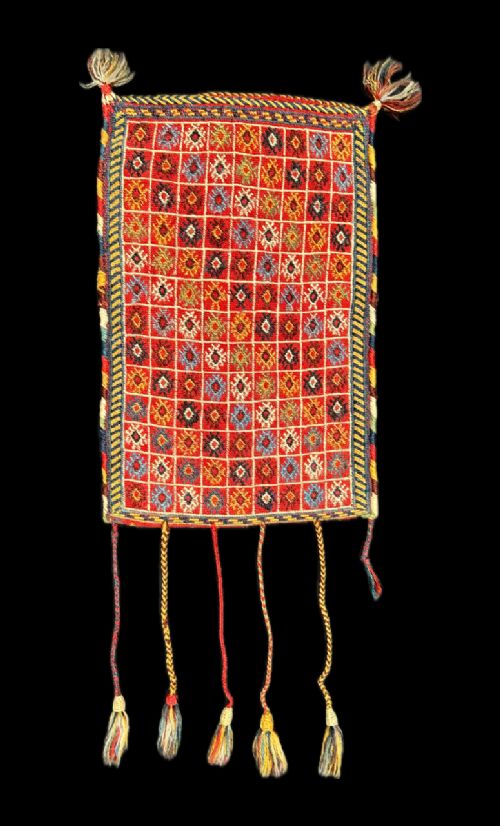 Antique Spoon-bag, Qashqa'i Confederacy, Kashkuli Tribe, Fars Province, South-west Persia.