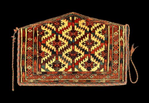 Antique Turkmen Asmalyk, Yomut Tribes, Trans-caspian Steppes, Turkmenistan, Central Asia.