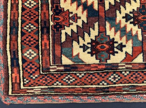 fig 1. Antique Turkmen Asmalyk, Yomut Tribes, Trans-Caspian Steppes, Turkmenistan, Central Asia.