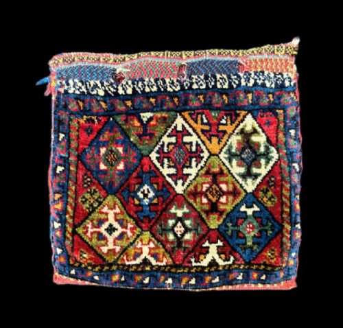 Antique Vanity-bag, Qashqa'i Shekarlu Tribe, Fars Province, South-west Persia.