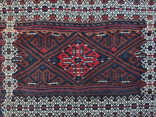 fig 1. Antique Salt-Bag (namakdan), Tribes of the Kuhi Jebal Barezi, Kerman Province, South Persia,