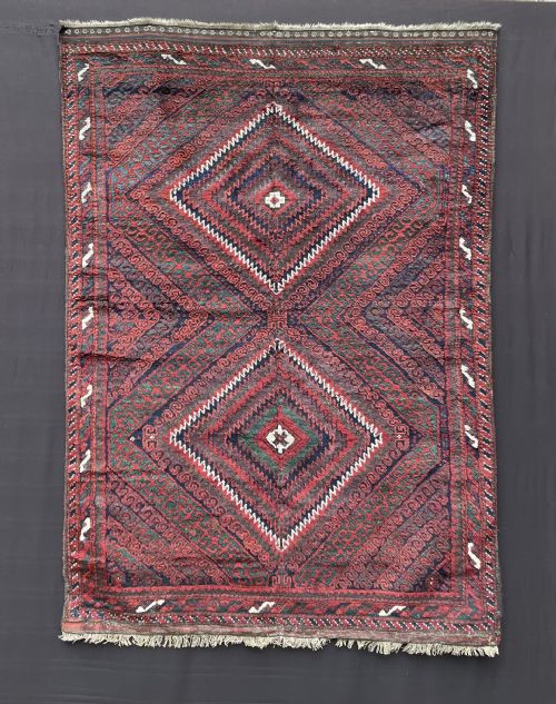 Antique Mushwani Tribal Rug, Sistan Province, South-east Persia.