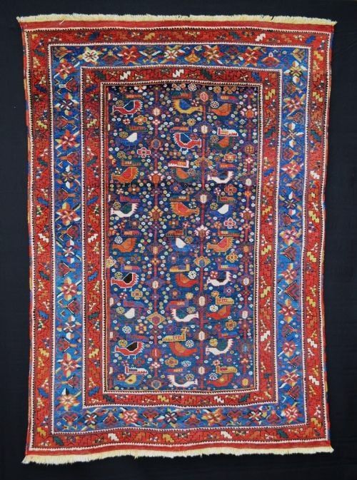Antique Afshar Tribal Rug, Sirjan Region, Kerman Province, South Persia.