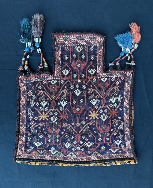 Antique Salt-bag, Bakhtiari - Lor Tribes, Owlad Haj Ali Tayefeh, the Chahar Mahal, Western Persia.