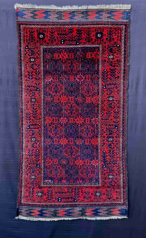 Antique Baluch Rug, Ali Mirza'i Tribe, Khorassan Province, North-east Persia.