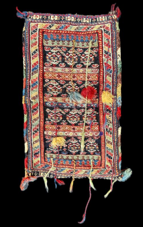 Antique Spoon/water-pipe/spindle-bag, Khamseh Confederacy Tribes, Fars Province, South-west Persia.
