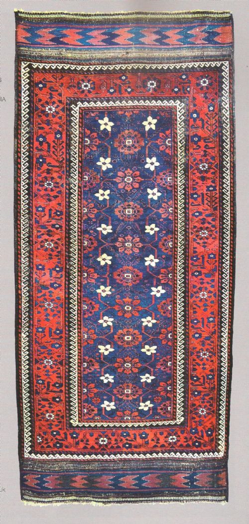 Antique Baluch Rug, Khorassan, North-east Persia.