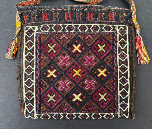 fig 1. Antique Vanity-Bag, Timuri Tribes, Borderlands of North-East Persia / North-West Afghanistan.